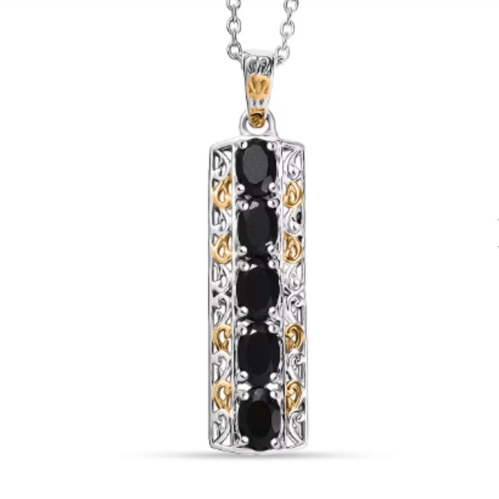 Thai Black Spinel Pendant